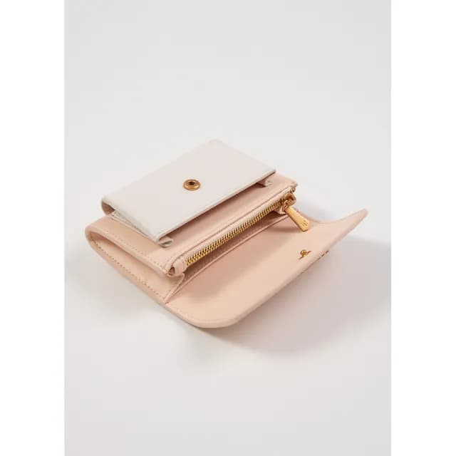 【ROBINMAY】夏洛特真皮卡夾零錢包(雙11/真皮壓扣封口/多色任選)