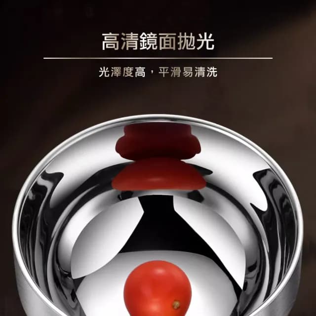 【瑞典廚房】316 不鏽鋼餐碗 單個 家用 防燙 雙層 餐具 碗(單入)