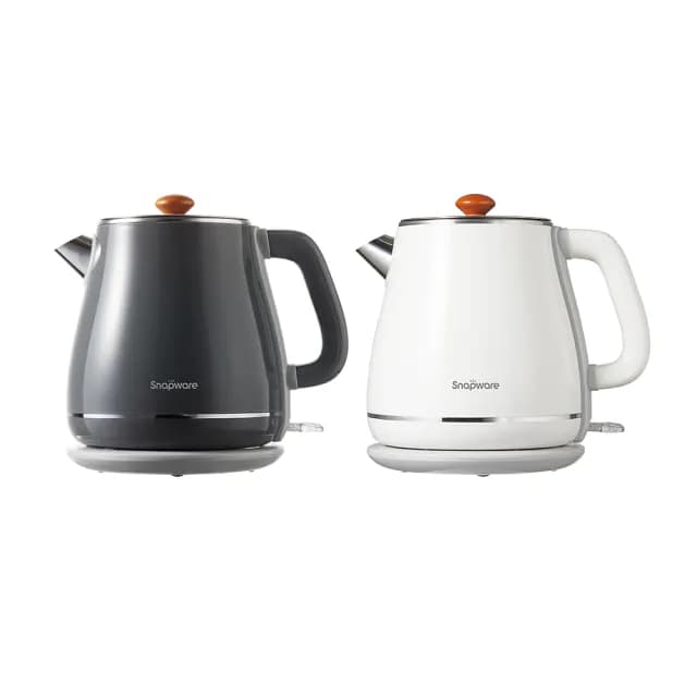 【CorelleBrands 康寧餐具】英式典雅316不鏽鋼雙層防燙電熱水壺1.8L(兩色任選)