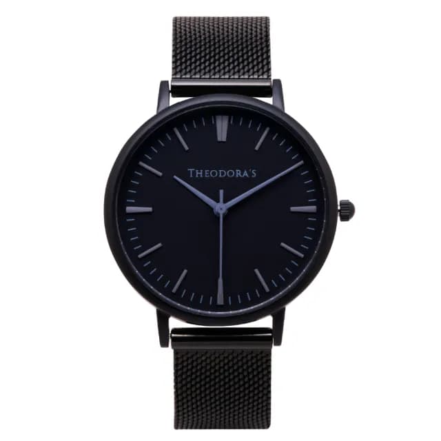 【THEODORA’S 希奧朵拉】小錶面｜Hera 簡約中性款金屬真皮手錶(小錶面 女錶 簡約手錶)