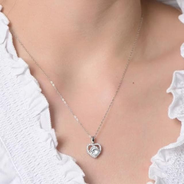 【MoonDy】包包 送女生禮物 女朋友生日禮物 女生項鍊 925純銀項鍊 愛心項鍊 項鍊女 銀項鍊 女生飾品