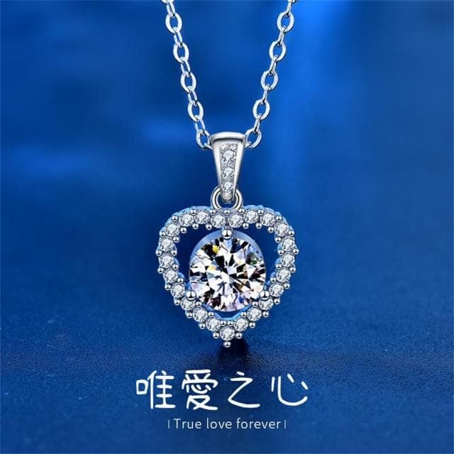 【MoonDy】包包 送女生禮物 女朋友生日禮物 女生項鍊 925純銀項鍊 愛心項鍊 項鍊女 銀項鍊 女生飾品