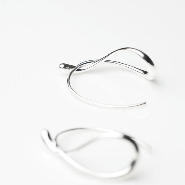 【Georg Jensen 喬治傑生】Mercy 純銀箍圈式針式耳環
