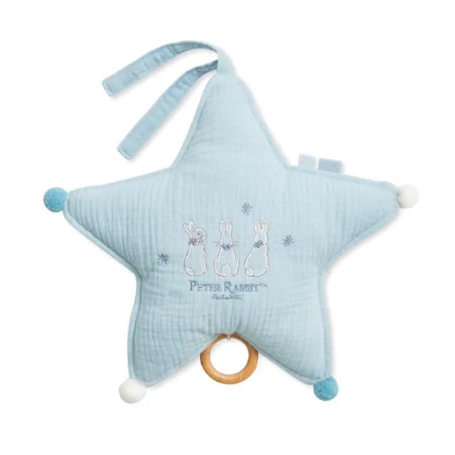 【奇哥】比得兔天絲泡泡紗星星音樂鈴(嬰兒安撫/彌月禮物)