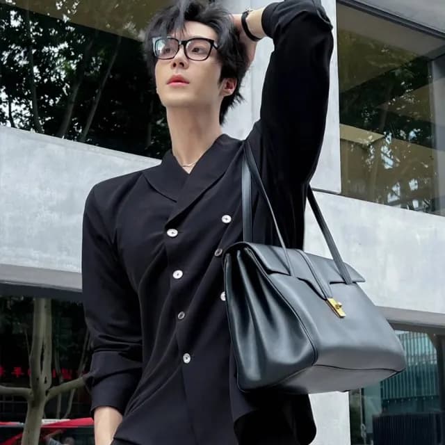 【MoonDy】父親節禮物 包包 男生包包 牛皮包包 男士包包 真皮包包 潮牌包包 電腦包 名牌包包 肩背包 上班包
