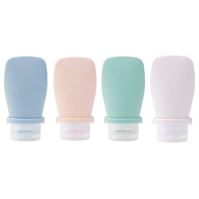 【BeOK】旅行分裝瓶 可擠壓式保養品分裝瓶 60ml(4件組)