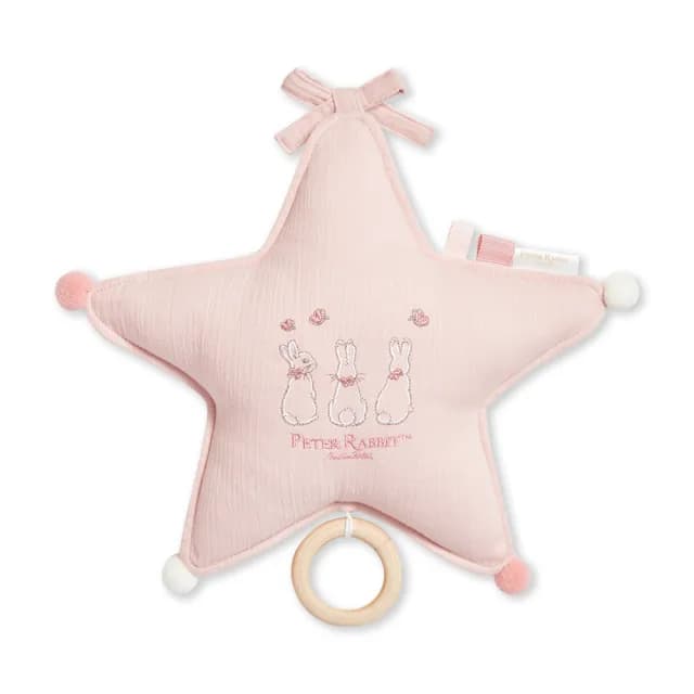 【奇哥官方旗艦】比得兔天絲泡泡紗星星音樂鈴(嬰兒安撫/彌月禮物)