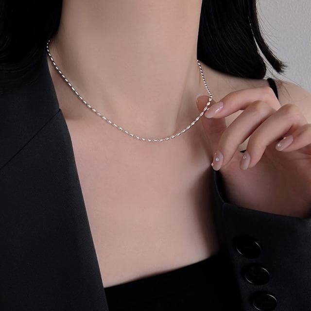 【MoonDy】母親節禮物 女生項鍊 ins項鍊 不掉色項鍊 正生純銀項鍊 女生飾品 歐美飾品 小禮物 情人節禮物