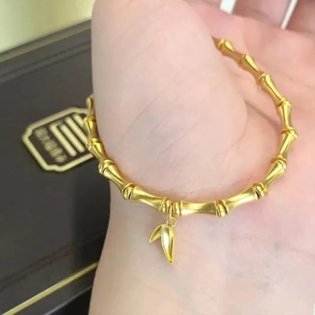 【LEEHER】手環/手鍊/手飾品/純銀手鍊/女生手鍊/竹節手鏈/情侶禮物/復古風/生日禮物/浪漫禮物/