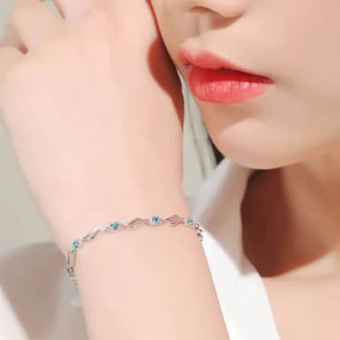 【MoonDy】手鍊 S999 純銀手鍊 結婚禮物 飾品 小禮物 水晶手鍊 日本手鏈 韓國手鏈 女生手鏈