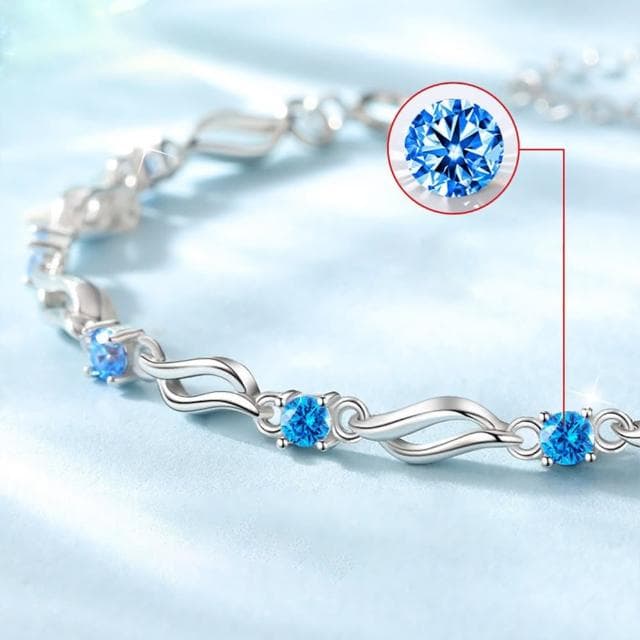 【MoonDy】手鍊 S999 純銀手鍊 結婚禮物 飾品 小禮物 水晶手鍊 日本手鏈 韓國手鏈 女生手鏈
