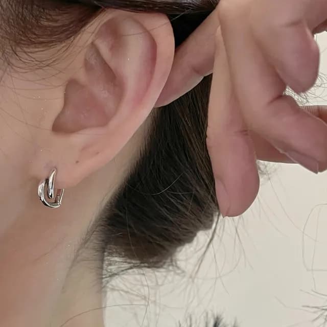 【LEEHER】雙11 s925純銀/愛心耳環/小耳環/正韓耳環/可愛耳環/情人節禮物/抗過敏耳環/扣式耳環/