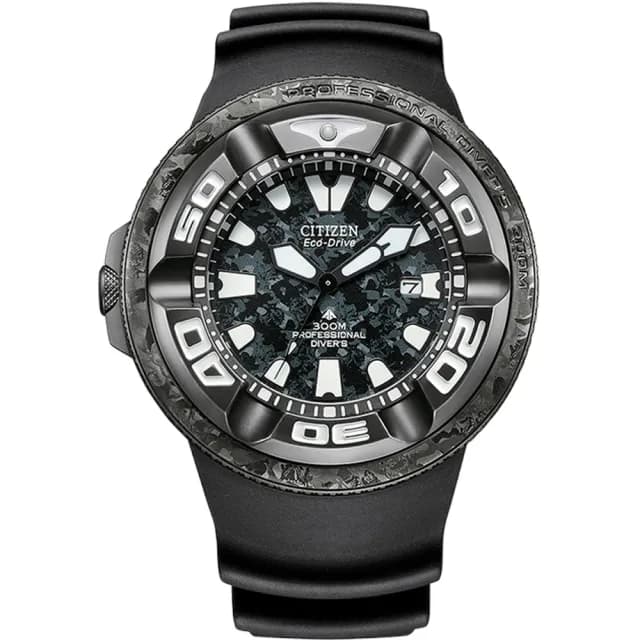 【CITIZEN 星辰】哥斯拉 限量聯名錶 PROMASTER 光動能 300米潛水手錶 禮物 推薦(BJ8056-01E)