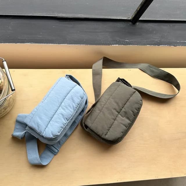 【巴黎精品】情人節禮物 現貨+預購 側背包尼龍肩背包(輕便百搭帆布小方包女包包7色a1fp39)