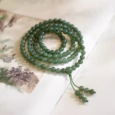 【巴黎精品】現貨+預購 佛珠108顆念珠(和闐玉6mm青玉復古男女手串3色a1ez24)