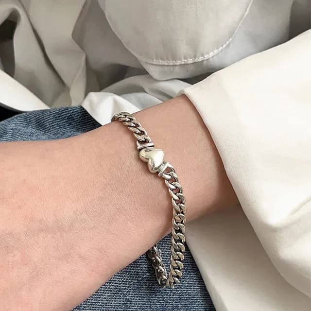 【LEEHER】手鏈 女朋友生日禮物 手鏈女 女生飾品 正韓飾品 手鍊女 手飾 銀手鍊 飾品配件 首飾配
