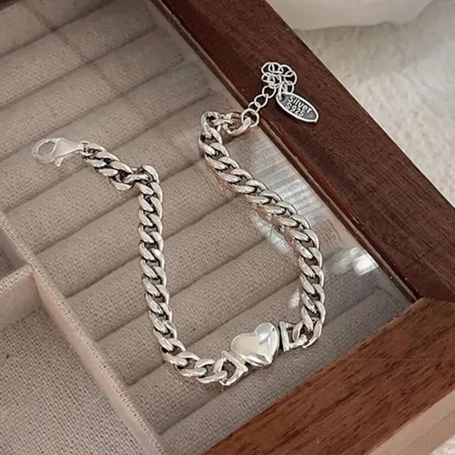 【LEEHER】情人節禮物 七夕 手鏈 女朋友生日禮物 手鏈女 女生飾品 正韓飾品 手鍊女 手飾 銀手鍊 飾品配件