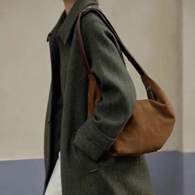 【LEEHER】情人節禮物 側背包/包包女/雲朵包/麂皮包包/大容量包包/韓國包包/日系包包/小眾包包/氣質包包/通