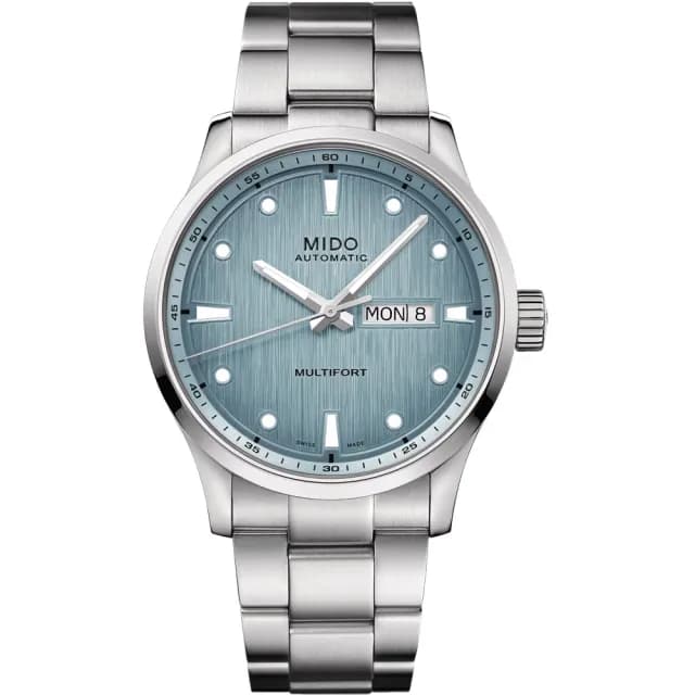 【MIDO 美度 官方授權】MULTIFORT M 先鋒 80小時動力儲存機械錶-42mm 情人節 禮物(M0384301104100)
