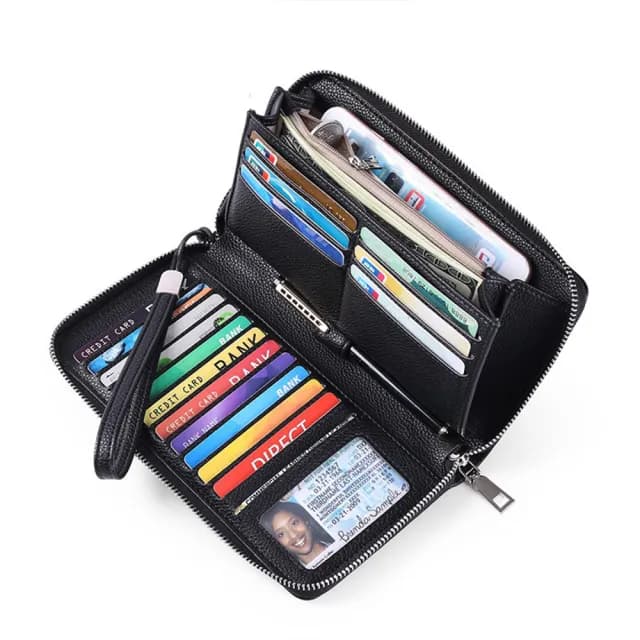 【LEEHER】雙11 卡夾/防盜刷錢包/長夾女生大容量/卡夾錢包/手機錢包/大容量長夾/歐美包包/韓國