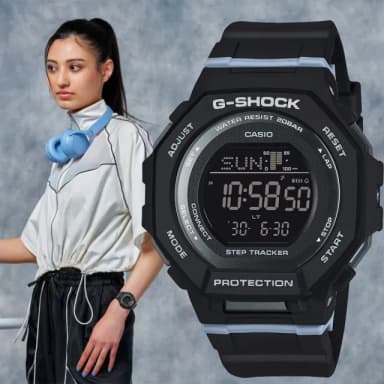 【CASIO 卡西歐】G-SHOCK 計步藍芽手錶 柔和色調女錶 送禮 禮物 推薦(GMD-B300-1)