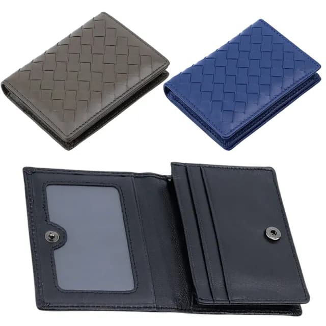 【MoonDy】雙11 包包 編織皮包 羊皮錢包 小錢包 男生皮夾 女生短夾 錢包 小羊皮短夾