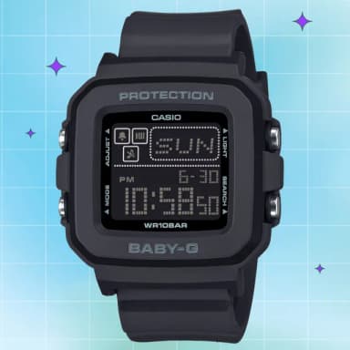 【CASIO 卡西歐】BABY-G Y2K 像素動畫數位手錶 送禮 禮物 推薦(BGD-10-1)