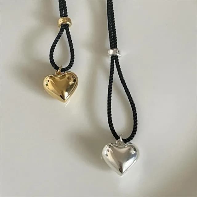 【LEESA】交換禮物\生日禮物\Y2K\女生項鍊\韓國項鍊\個性項鍊\ins項鍊\簡約項鍊\純銀項鍊\愛心