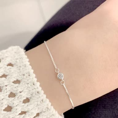 【LEESA】閨蜜手鍊\生日禮物\日系手鍊\細首鍊\高級飾品手鍊\可調節手鍊\銀手鍊\純銀手鍊\韓國手