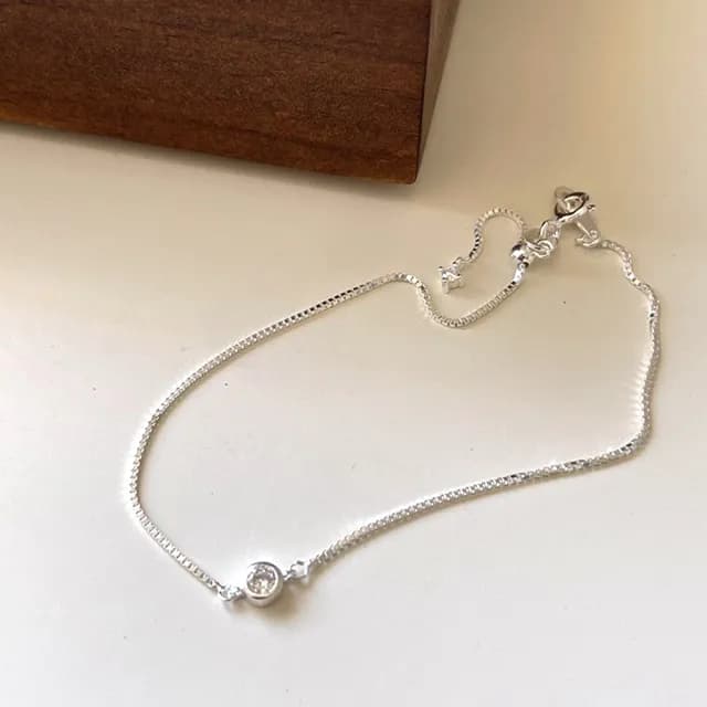 【LEESA】閨蜜手鍊\生日禮物\日系手鍊\細首鍊\高級飾品手鍊\可調節手鍊\銀手鍊\純銀手鍊\韓國手