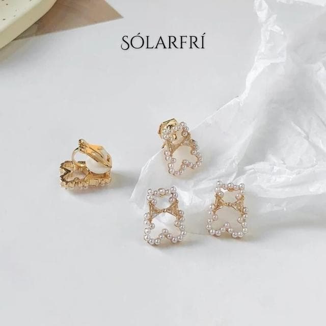 【SOLARFRi】耳夾式耳環｜無耳洞專用親膚材質配戴舒適 附品牌禮盒包裝(閨蜜情人女友母親老婆禮物)