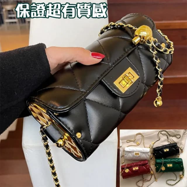 【MoonDy】情人節禮物 包包 女生包包 包包女 小香風包包 菱格鏈條包 圓筒包 晚宴包 復古簡約山茶花 女生斜