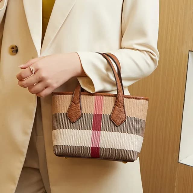 【LEEHER】情人節禮物 女生/包包/小提包/上班通勤包/攜便包/散步包/手提斜背包/帆布小包包/格子包包/可愛包