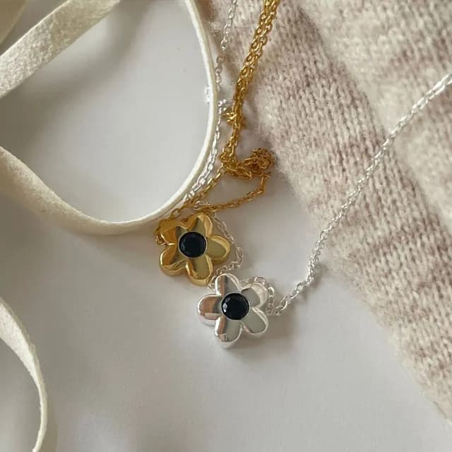 【LEESA】花環項鍊\純銀項鍊\閨蜜項鍊\鎖骨鏈\造型項鍊\高級飾品\短項鍊\女朋友生日禮物\送禮\