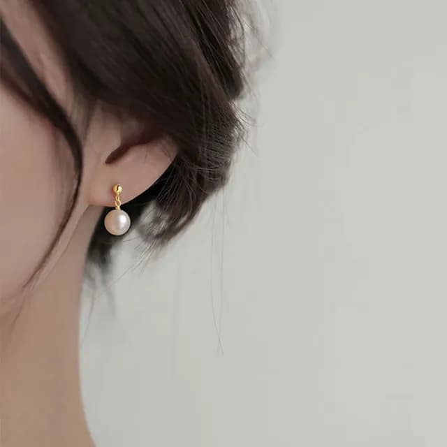 【MoonDy】包包 s925銀 飾品 耳環 天然珍珠 女生飾品 貝珠耳釘 2022年秋冬耳環 復古耳環 抗過敏耳環