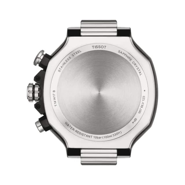 【TISSOT 天梭 官方授權】T-RACE 三眼競速計時石英腕錶 畢業禮物 送禮 推薦(T1414171103100)