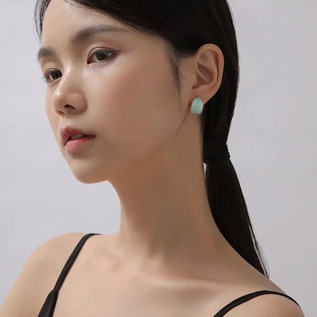 【KT DADA】情人節禮物 包包 k金耳環 C型耳環 圈圈耳環 琺瑯耳環 復古耳環 浮誇耳環 歐美耳環 水鑽耳環 正