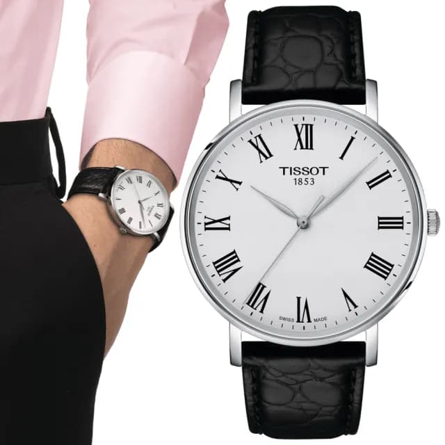 【TISSOT 天梭 官方授權】EVERYTIME 簡約時尚石英腕錶 畢業禮物 送禮 推薦(T1434101603300)