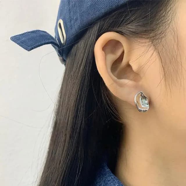 【KT DADA】情人節禮物 包包 純銀耳環 韓國耳環 k金耳環 日系耳環 大耳環 歐美耳環 個性耳環 不規則耳環 造