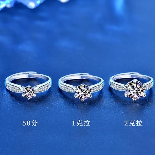 【LEESA】鋯石戒指\高級飾品\仿真鋯石\貴婦\時尚\手飾\女朋友禮物\莫桑石石\婚戒\名牌精品\高貴