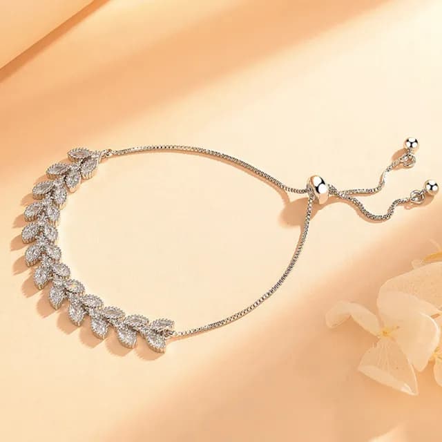 【LEESA】純銀手鍊\S925銀飾品\莫桑鋯手鍊\生日禮物\微型手鍊\手鍊\手環\細手鍊\閨蜜手鍊