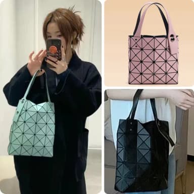 【LEEHER】女包/女生包包/日系風格/2022新款/菱格包包/手提包/肩背包/小包包/三宅家/親子包/閨蜜禮物