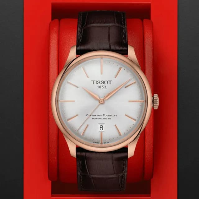 【TISSOT 天梭 官方授權】杜魯爾系列 時尚紳士機械腕錶 七夕 情人節 送禮 推薦(T1398073603100)