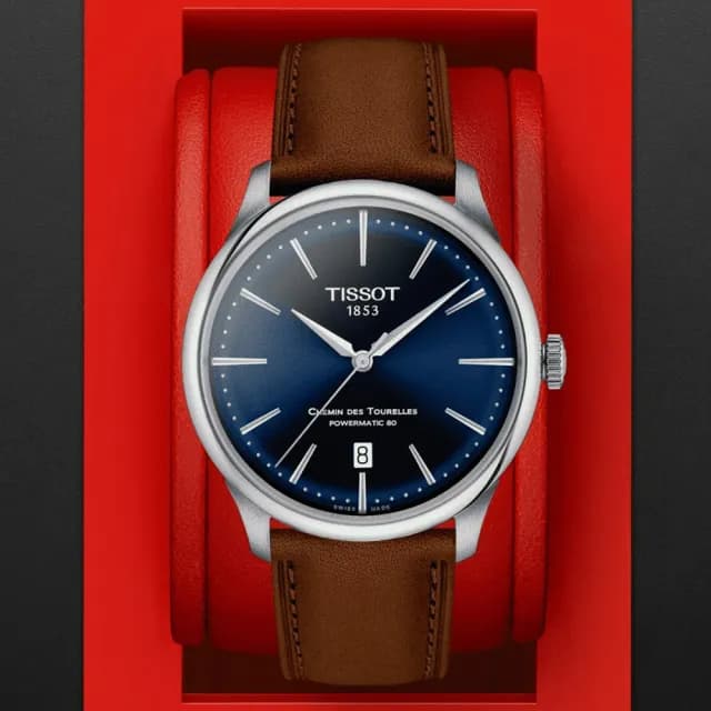 【TISSOT 天梭 官方授權】杜魯爾系列 時尚紳士機械腕錶 七夕 情人節 送禮 推薦(T1398071604100)