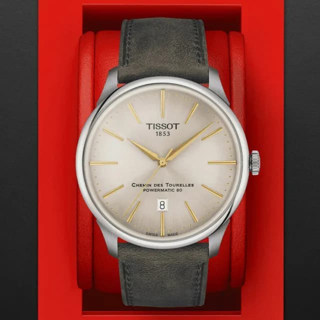 【TISSOT 天梭 官方授權】杜魯爾系列 時尚紳士機械腕錶 七夕 情人節 送禮 推薦(T1394071626100)