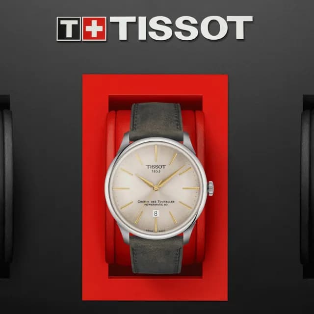 【TISSOT 天梭 官方授權】杜魯爾系列 時尚紳士機械腕錶 七夕 情人節 送禮 推薦(T1394071626100)