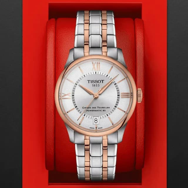 【TISSOT 天梭 官方授權】杜魯爾系列 經典時尚機械腕錶 七夕 情人節 送禮 推薦(T1392072203800)