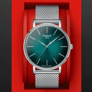【TISSOT 天梭 官方授權】EVERYTIME 經典簡約米蘭帶腕錶 畢業禮物 送禮 推薦(T1434101109100)