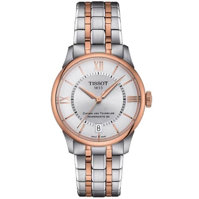 【TISSOT 天梭 官方授權】杜魯爾 時尚機械對錶 母親節 禮物 推薦(T1398072203800+T1392072203800)