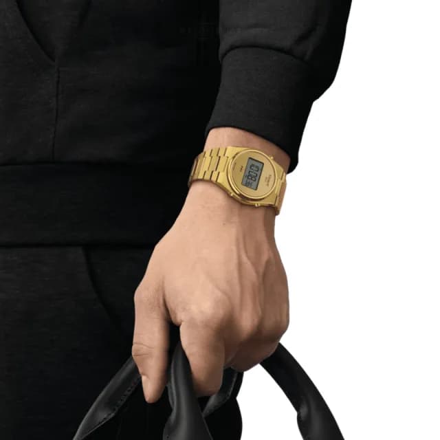 【TISSOT 天梭 官方授權】PRX 數位石英對錶 畢業禮物 送禮 推薦(T1374633302000+T1372633302000)